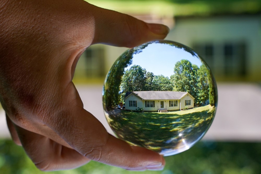 crystal ball, rental property, house