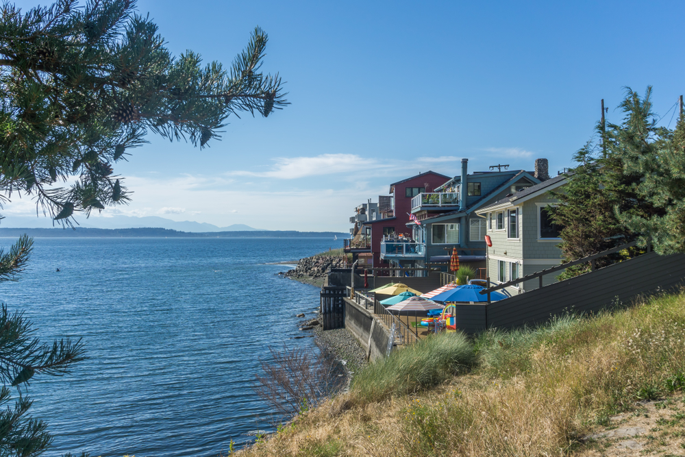 Houses overlooking ocean, waterfront, ocean view
